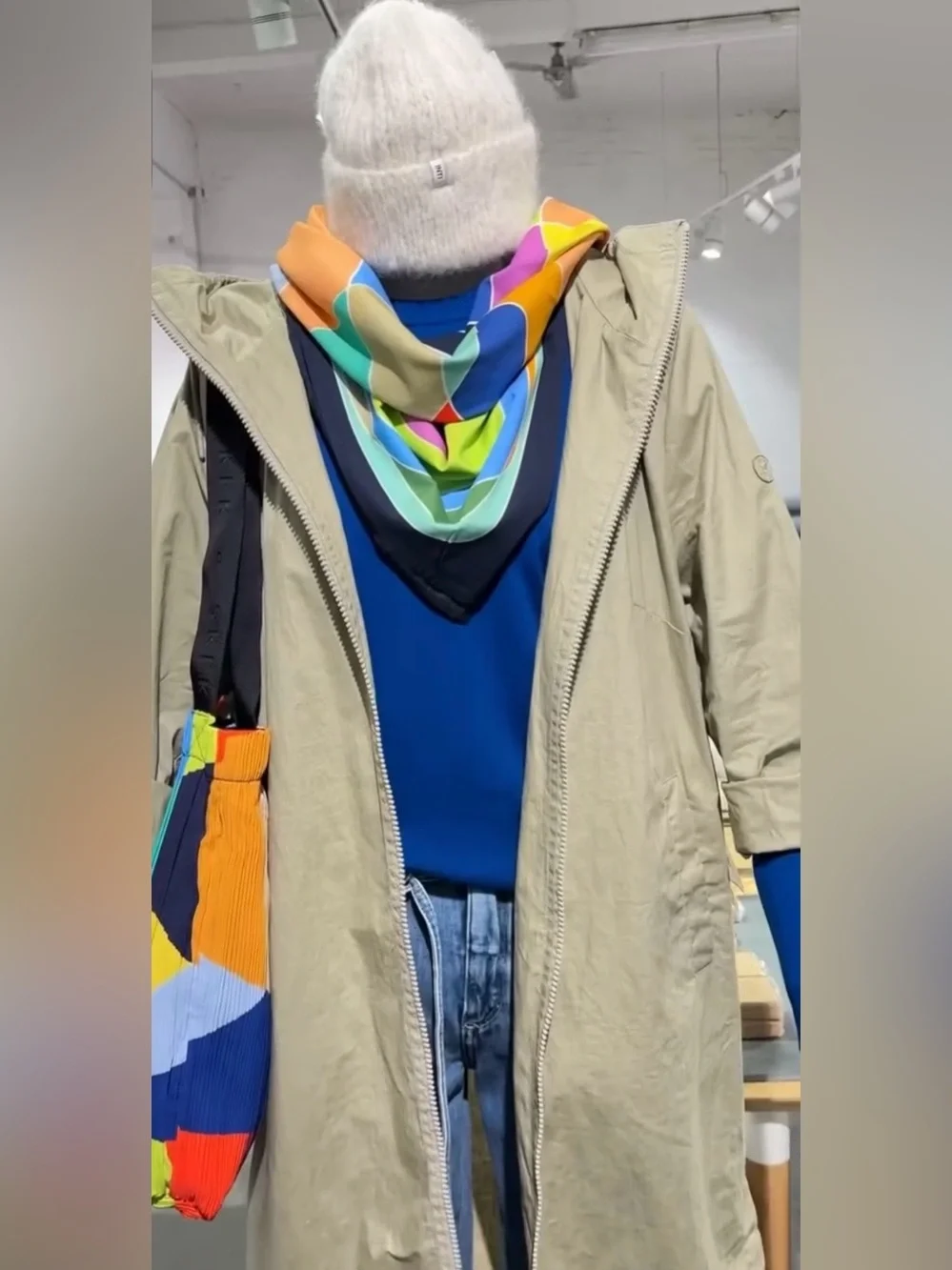 SKFK Skunkfunk colorful Ubide Gots Wrap Scarf Organic Cotton Sustainable NWT